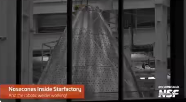 SpaceX星艦制造畫面曝光:使用機器人焊接